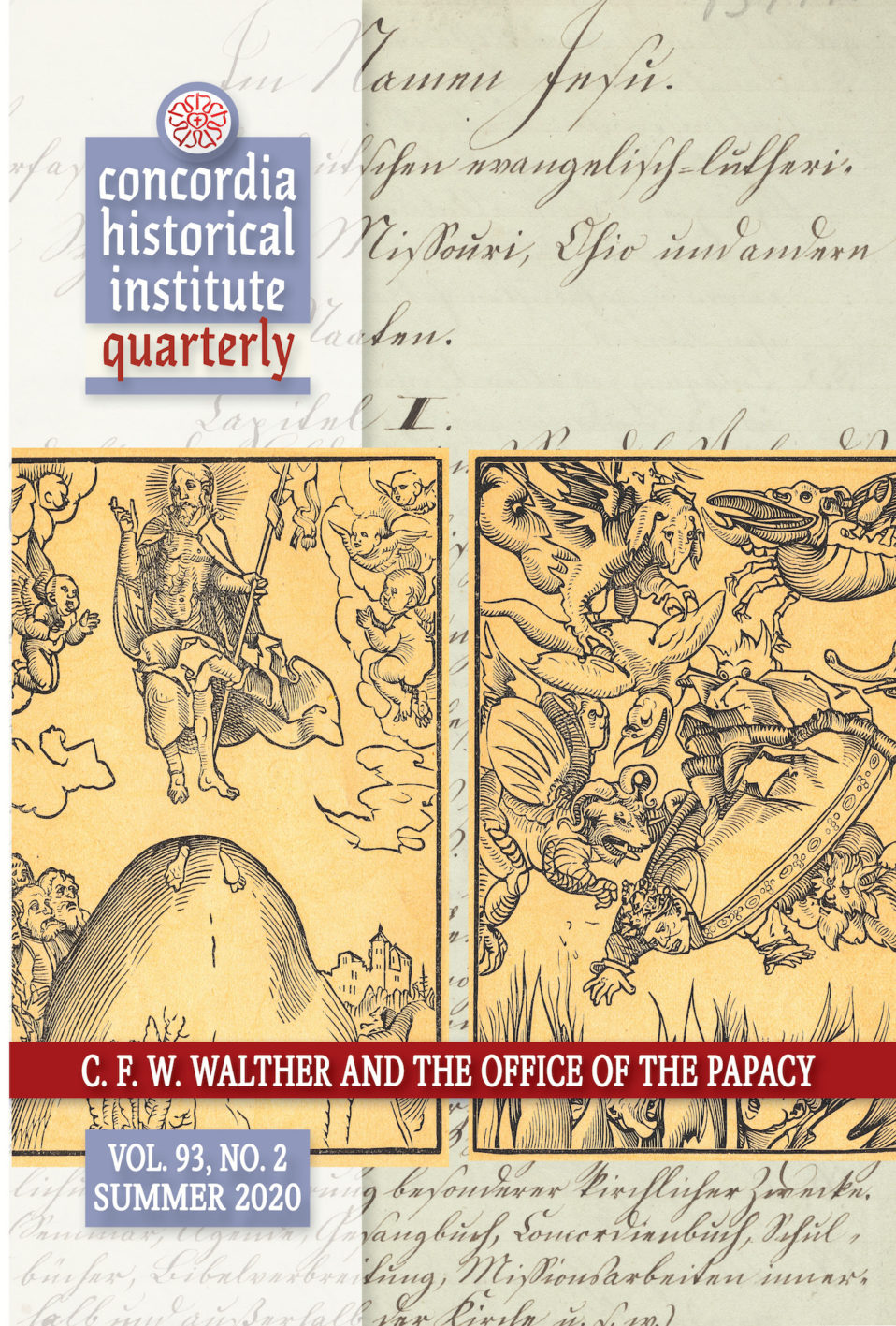 Concordia Historical Institute Quarterly Volume 93, no.2 cover