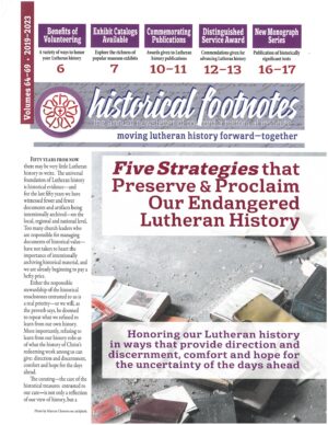 Historical Footnotes 2019-2023 (Volume 64-69)